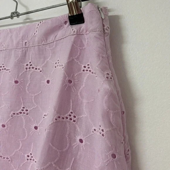 NWT Lilac Embroidered Mini Skirt - Picture 4 of 7